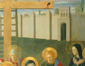 Upote, joka kuvaa Kristuksen surua, paneeli Armadio degli Argentista (hopeaarkku), jossa on Jeesuksen elämä tekijältä Fra (c.1387 1455) Angelico