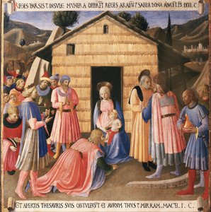 Kristuksen elämä: maagien, Armadio degli Argentin, palvonta. (Tempera puulla tekijältä Fra  Angelico