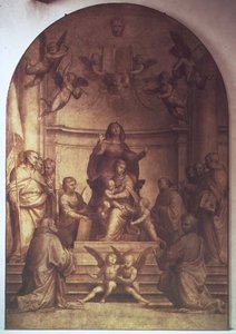 Suurneuvoston alttaritaulu, 1510 (katso myös 94717-21) tekijältä Fra 1472 1517 Bartolommeo