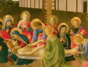 Valituslaulu kuolleesta Kristuksesta, 1436-41 (tempera paneelissa) (yksityiskohta)