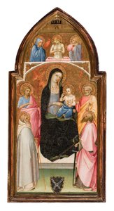 Madonna ja lapsi pyhimysten kanssa tekijältä Fra Angelico