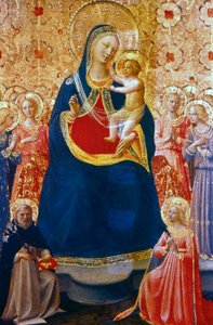 Madonna ja lapsi pyhien kanssa, 1400-luvun puoliväli. tekijältä Fra Angelico