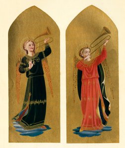Kaksi enkeliä trumpettien kanssa, 1400-luku, n. 1909 tekijältä Fra Angelico