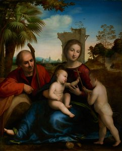 The Rest on the Flight to Egyptiin Pyhän Johannes Kastajan kanssa, n. 1509