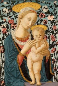 Madonna ja lapsi. Noin 1470 tekijältä Fra Filippo Lippi