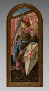 Paneeli triptyykistä: Arkkienkeli Mikael tekijältä Fra Filippo Lippi
