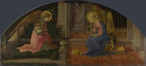 Annunciation Medici -paneeli, c. 1450 tekijältä Fra Filippo Lippi