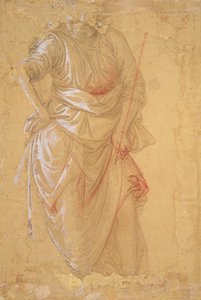 Herodeksen juhlan "Maggiordomo" (fresko Praton katedraalissa) (piirustus) tekijältä Fra Filippo Lippi