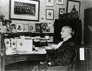 Susan Brownell Anthony 1899 (s/w valokuva) tekijältä Frances Benjamin Johnston