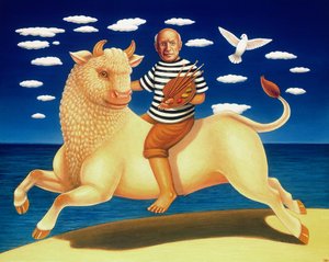 Yo Picasso, 2003 (öljy ja tempera paneelissa)