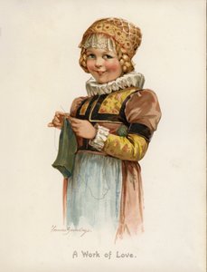 Tytöt: rakkauden teos (väri litho) tekijältä Frances Brundage