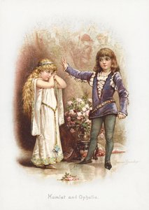 Hamlet ja Ophelia (chromolitho)