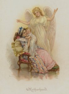 Äitiys (chromolitho) tekijältä Frances Brundage