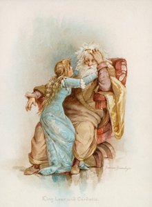 Shakespearen kuningas Lear ja Cordelia