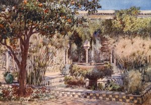 Vanhan maurilaishuvilan puutarhapiha, Alger (värilitro)