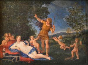 Ranska: Vénus et Adonis Venus ja Adonis Venus ja Adonis tekijältä Francesco Albani