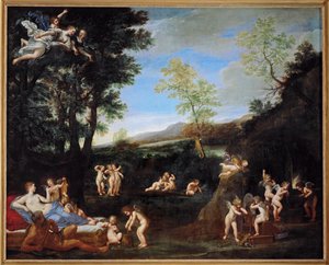 Le repos de Venus et de Vulcain - Venuksen ja Vulkanin lepo ... tekijältä Francesco Albani
