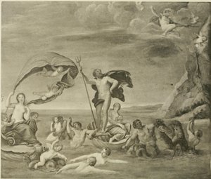 Merellinen valtakunta, Neptunus ja Amphitrite tekijältä Francesco Albani