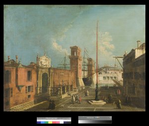 Näkymä Camposta ja Porta Arsenalesta, 1742-50