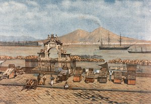 Santa Lucian ranta Napolissa tekijältä Francesco Aversano