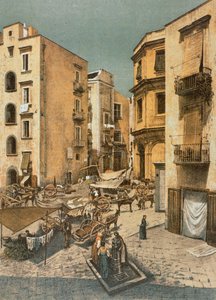 Näkymä Almo-aukiolle Napolissa tekijältä Francesco Aversano