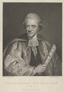 Charles Burney, 1. huhtikuuta 1784, 1. huhtikuuta 1784. tekijältä Francesco Bartolozzi