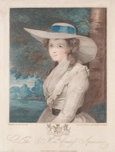 Kreivitär Spencer, 1787. tekijältä Francesco Bartolozzi