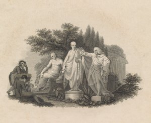 Demosthenes, Cicero ja William Pitt, Chathamin jaarli, 1750-1815. tekijältä Francesco Bartolozzi