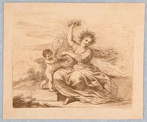 Flora, Cupidon kanssa tekijältä Francesco Bartolozzi