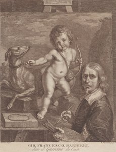 Guercinon omakuva, 1790-99. tekijältä Francesco Bartolozzi