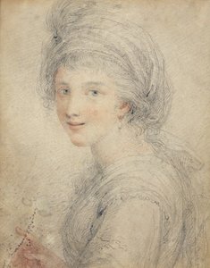 Angelica Kauffmanin muotokuva (värilliset liidut paperille) tekijältä Francesco Bartolozzi