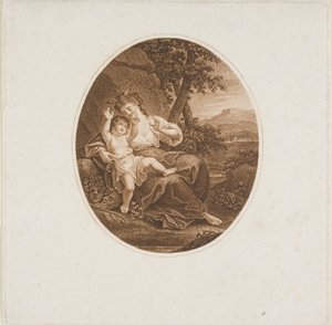 Sappho kuuntelee rakkautta tekijältä Francesco Bartolozzi