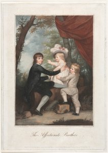 The Affectionate Brothers The Lamb Children, 1791. tekijältä Francesco Bartolozzi