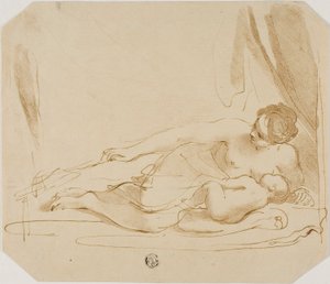 Venus ja Cupid tekijältä Francesco Bartolozzi