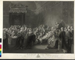 William Pitt Chathamin jaarlin kuolema tekijältä Francesco Bartolozzi