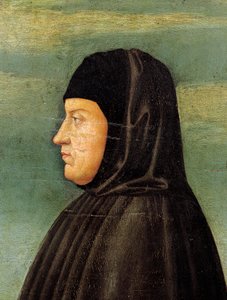 Petrarkan muotokuva (Francesco Petrarca) (1304-74) (öljy paneelille)
