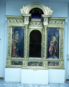 Sakramenttien tabernaakkeli, n. 1484-1486 (tempera taulussa) (katso myös 94758-9) tekijältä Francesco Botticini