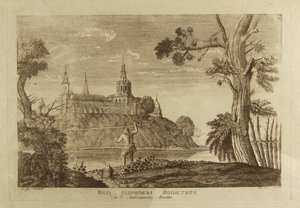 Andronikovin Vapahtajan luostari Moskovassa, 1791 tekijältä Francesco Camporesi