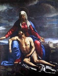 Hurskaus, Francesco Cozza (1605-1682), öljy kankaalle, 221x167 cm.