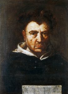 Muotokuva Tommaso Campanellasta (1568-1639), italialainen dominikaaninen filosofi, maalaus Francesco Cozzasta (1605-1682), noin 1630