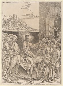 Kristuksen tulo Jerusalemiin tekijältä Francesco Denanto