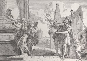 Polyxenan uhri, julkaisusta Bacchanals and Histories, 1744, 1744.