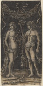 Hercules ja Deianira tekijältä Francesco Francia or Peregrino da Cesena
