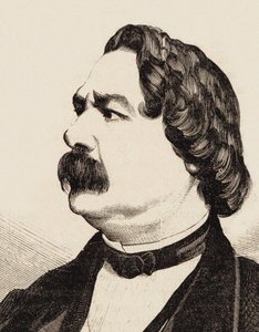 Muotokuva säveltäjä Enrico Petrellasta 1813-1877, noin 1855.