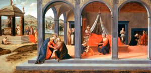 Kohtaus Johannes Kastajasta, Detail, C1500-1540 tekijältä Francesco Granacci