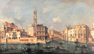 Grand Canal: San Geremia ja Cannaregion sisäänkäynti tekijältä Francesco Guardi