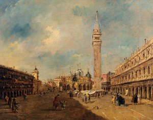 Piazza San Marco, noin 1780 tekijältä Francesco Guardi