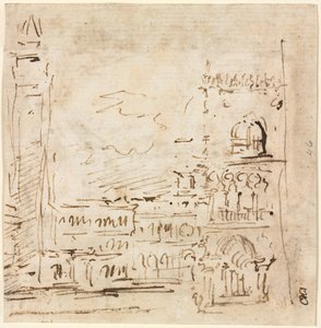 Piazza San Marco ja Dogesin palatsi, 1773-1778. tekijältä Francesco Guardi