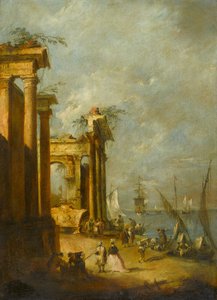 Roomalaiset rauniot Laguunin lähellä, n.1765-1775