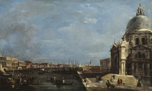 Grand Canal, Venetsia, noin 1760 tekijältä Francesco Guardi
